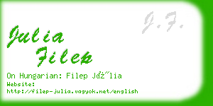 julia filep business card